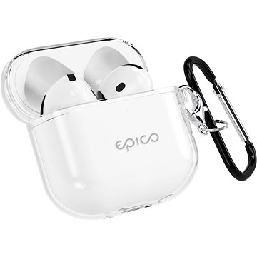 Epico Transparent Cover Airpods 4 - weiß transparent