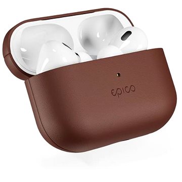 Epico Leather Case Airpods Pro 2 - Braun