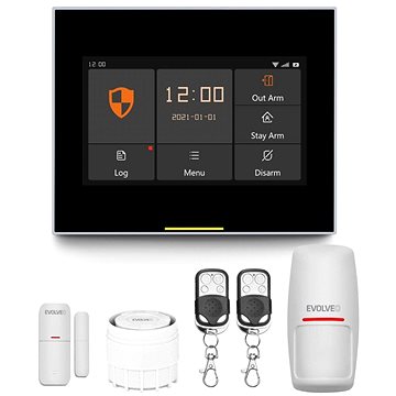 EVOLVEO Alarmex Pro (ALM304PRO) - Intelligenter Drahtloser Wi-Fi/GSM-Alarm Mit Mini-Sirene