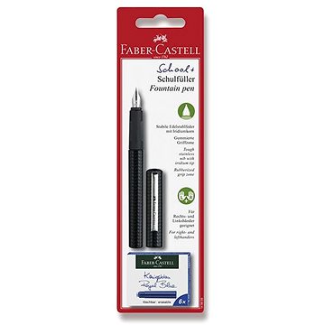 Faber-Castell Federhalter Schwarz + 6 Patronen