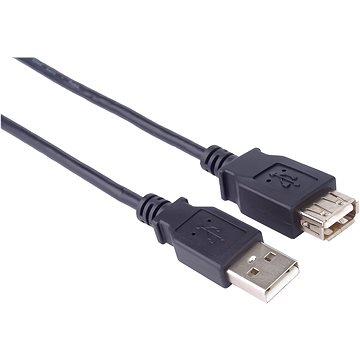 PremiumCord USB 2.0 Verlängerungskabel 0,5m Schwarz