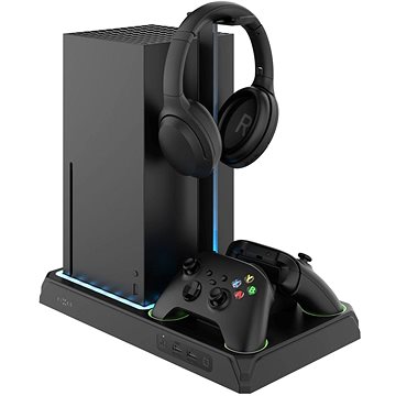 FIXED Multifunctional Stand Für Xbox Series S X Mit Belüftung Und Ladefunktion Schwarz