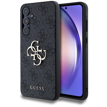 Guess PU 4G Metal Logo Back Cover Für Das Samsung Galaxy A55 5G Grey