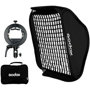 Godox Quick Softbox mit 60x60 Wabe und S2 Halter für Speedlite Blitz