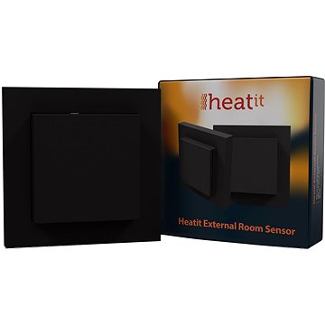 HEATIT Externer Temperatursensor Schwarz