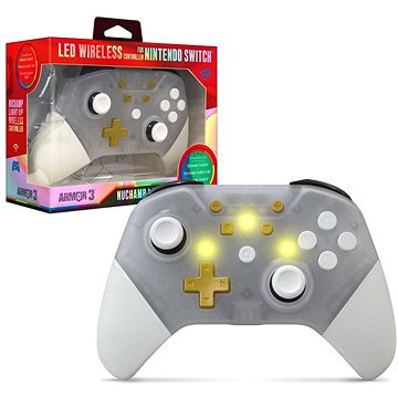 Armor3 NuChamp Wireless Controller For Nintendo Switch (Clear LED)