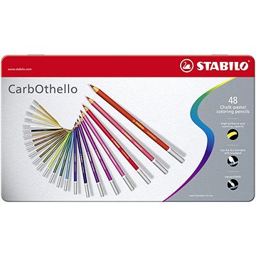 STABILO CarbOthello 48 Stück In Der Metalldose