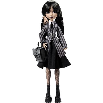 Monster High Wednesday Addams In Schuluniform Mit Zubehör