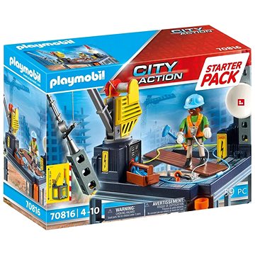 Playmobil 70816 Starter Pack Baustelle Mit Seilwinde