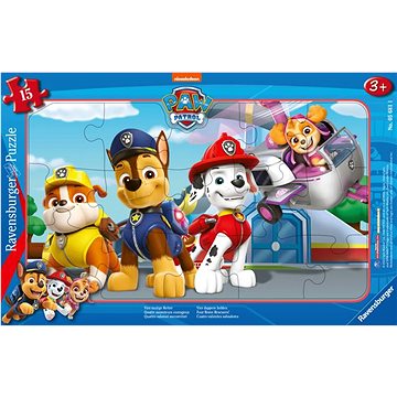 Ravensburger Puzzle 056811 Paw Patrol: Vier tapfere Beschützer - 15 Teile