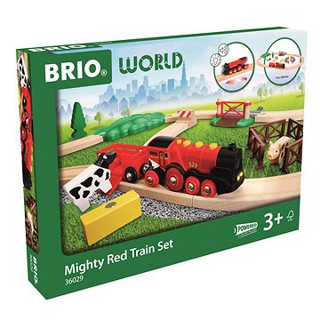 BRIO Spielesets 36029 Zugset Mit Großer Roter Action-Lokomotive