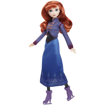 Frozen Anna-Puppe auf Schlittschuhen mit Zubehör
