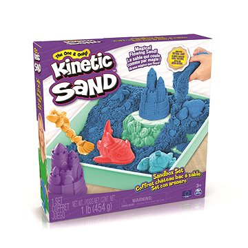 Kinetic Sand Schachtel Mit Kinetischem Sand Mit Blauer Unterlage