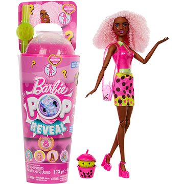 E-shop Barbie Pop Reveal Barbie Bubble Tea – Fruchtiger Genuss mit Zubehör und 8 Überraschungen, duftend