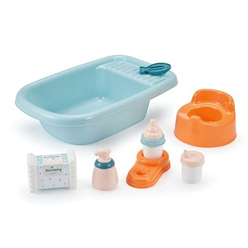 Ecoiffier Nursery Badewanne, Töpfchen und mehr für die Puppe