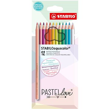 STABILOaquacolor - Pastell - 12er Set - 12 Verschiedene Farben