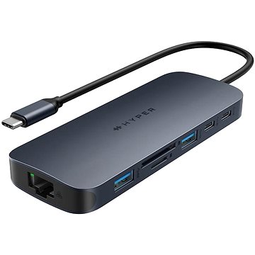 HyperDrive EcoSmart Gen.2 Dual HDMI USB-C 11-in-1 Hub 140W PD3.1 Pass-thru