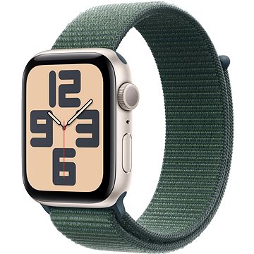 Apple Watch SE Cellular 40mm Aluminium Polarstern mit Sportarmband Seegrün