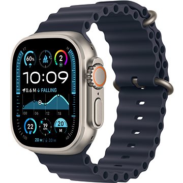 Apple Watch Ultra 2 49mm Titan Natur Mit Ocean Armband Marine