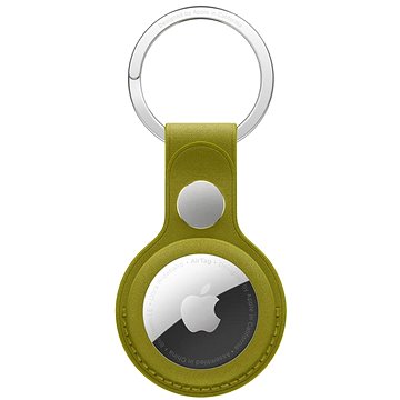 Apple FineWoven AirTag Schlüsselanhänger Grün-gelb