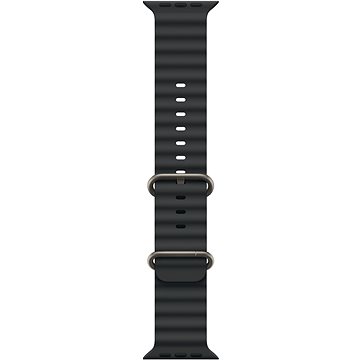 Apple Watch 49mm Ocean Armband Schwarz – Titan Natur