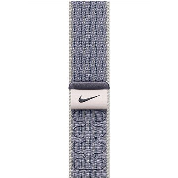 Apple Watch 46mm grau und blau durchziehbares Nike Sport Armband