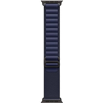 Apple Watch 49mm Marineblau Alpine Loop - Medium - Schwarz Titan
