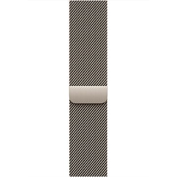 Apple Watch 46mm Milanaise Armband Natur - S/M