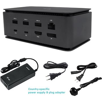 I-tec USB4 Metall-Dockingstation Dual 4K HDMI DP, Power Delivery 80W + 112W Netzgerät