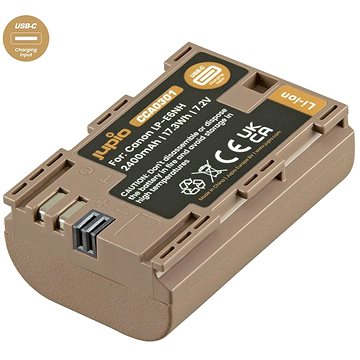 Jupio LP-E6NH *ULTRA C* 2400mAh mit USB-C Ladeeingang