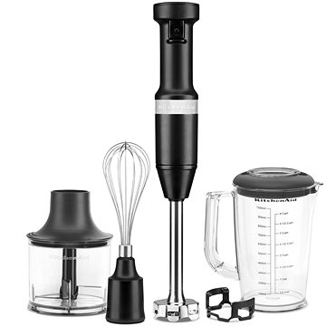 KitchenAid Stabmixer mit Zubehör, mattschwarz