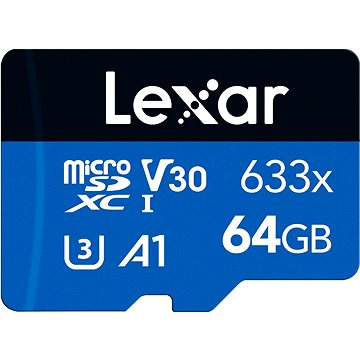 Lexar MicroSDXC 633x 64GB Ohne Adapter