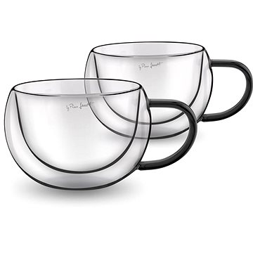 Lamart LT9114 VASO Set Cappuccino 270 Ml 2 Stück Schwarz