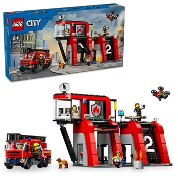 LEGO® City 60414 Feuerwehrstation Mit Drehleiterfahrzeug