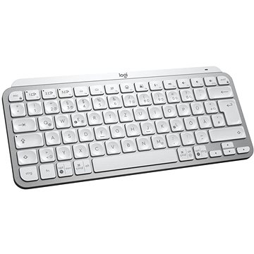 Logitech MX Keys Mini Minimalist Wireless Illuminated Keyboard, Pale Grey - DE