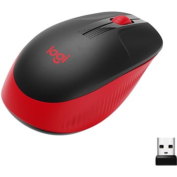 Logitech Wireless Mouse M190 - Rot