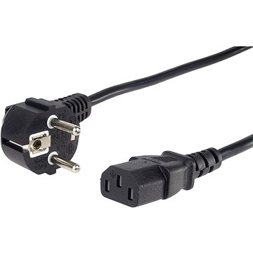 PremiumCord 230V Stromkabel Für PC, 2 M, Schwarz