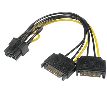 AKASA Netzteiladapter 2 X SATA Auf 8-Pin PCIe 2.0