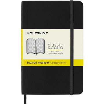 MOLESKINE S, Weicher Einband, Kariert, Schwarz