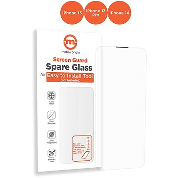 Mobile Origin Orange Screen Guard Spare Glass IPhone 14/13 Pro/13