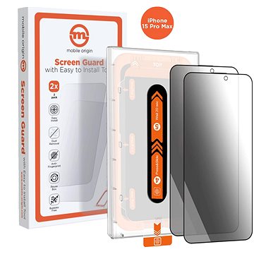 Mobile Origin Privacy Screen Guard IPhone 15 Pro Max 2 Stück Mit Applikator