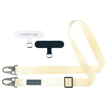 Mobile Origin Lanyard Tape 25mm White 84 - 165cm