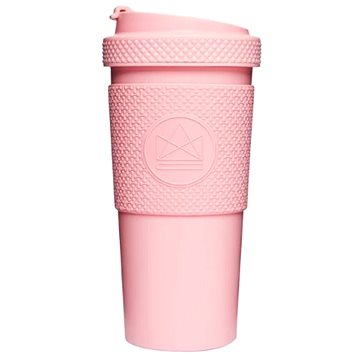 Neon Kactus Undurchlässiger Thermobecher 0,6 L Rosa