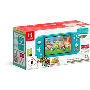 Nintendo Switch Lite - Turquoise + Animal Crossing + 12M NSO