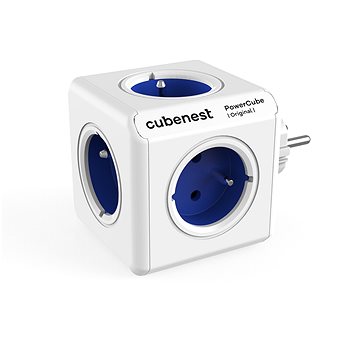 Cubenest Powercube Original, 5x Schubladen, Weiß/blau