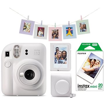 Fujifilm Instax Mini 12 White + Mini 12 ACC Kit + 2x10 Film