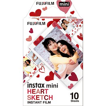 FujiFilm film Instax mini Heart Sketch WW1