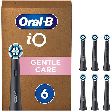 Oral-B IO Gentle Care Schwarz 6 Stück