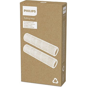 Philips Ersatz-Rotationsmopps für Staubsaugerroboter 2 Stück XV1491/10