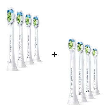 Philips Sonicare W Optimal White HX6064/10, 4 Stück + Philips Sonicare Optimal Weiß HX6074/27, 4 Stü